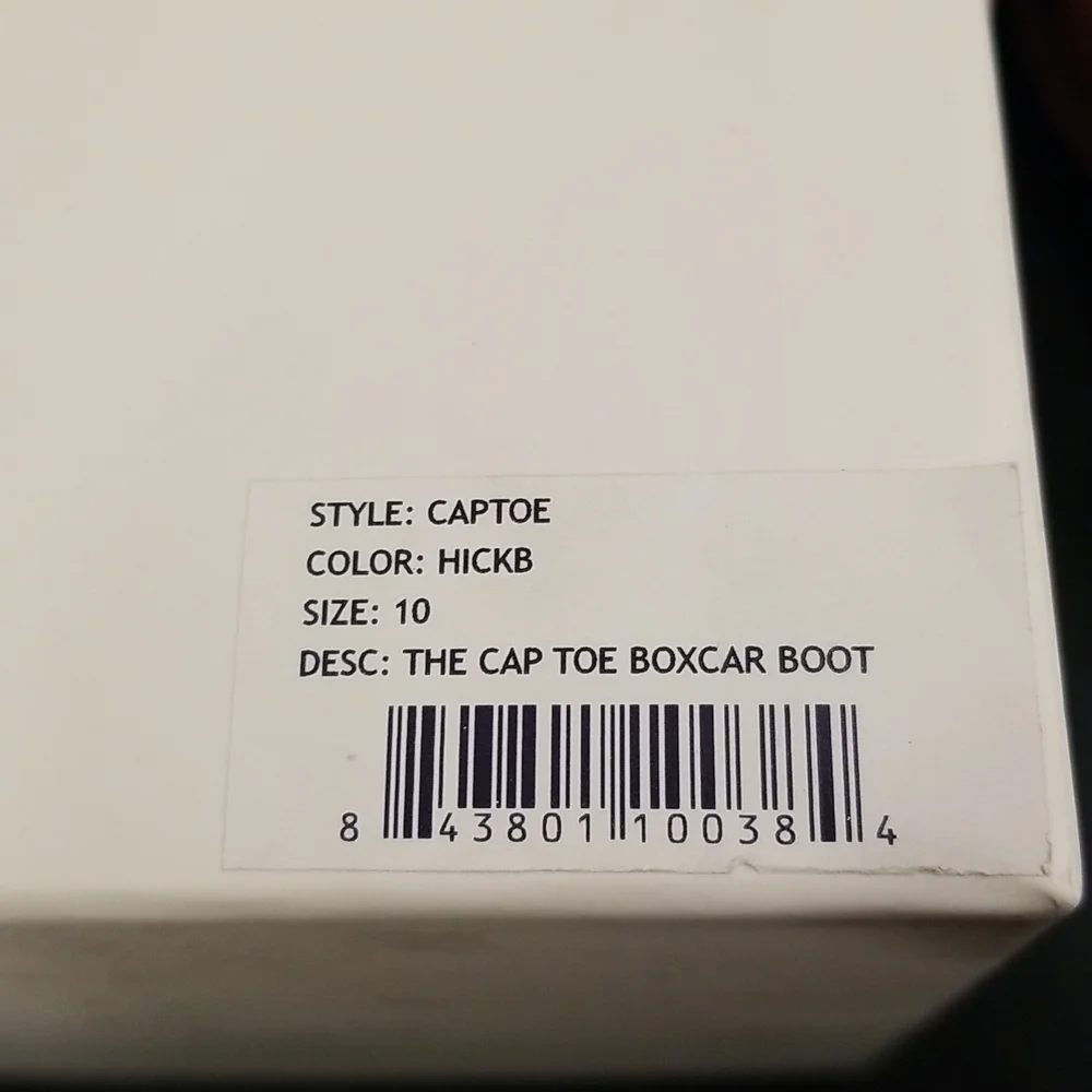 💕THE GREAT💕 The Cap Toe Boxcar Boot ~ Hickory Brown/Black 10 NWT